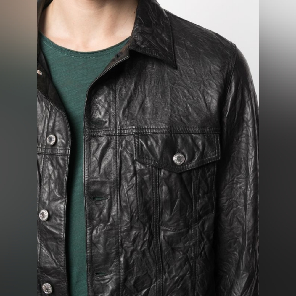 Zadig&VoltaireBase crinkle leather jacket - Picture 6 of 14